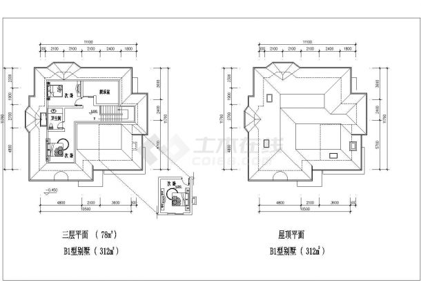 某地精美别墅建筑设计方案图-图一