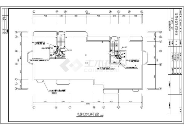某市十二层住宅楼电气设计方案CAD施工图纸-图一