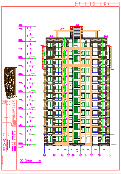 某地小高层住宅楼建筑设计（节点详细）-图二