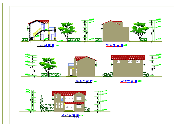 某地小户型农宅建筑cad方案图纸_图1