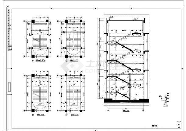 某地两层框剪结构地下室结构施工图（共12张）-图二