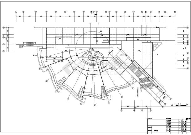 某省博物馆扩大工程建初方案CAD图-图一