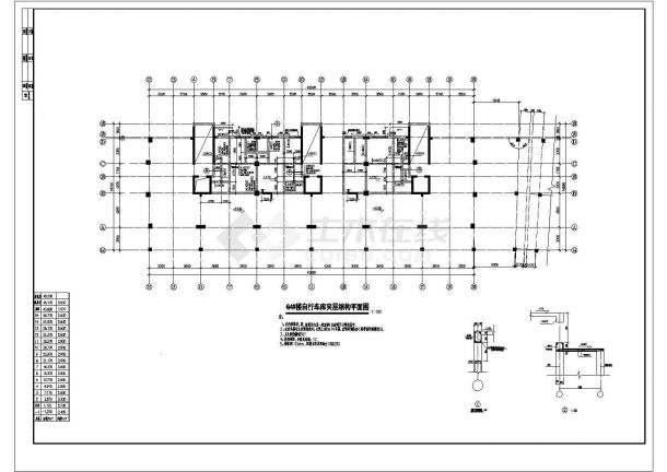 某地十五层框剪商住楼结构设计图（含设计说明）-图二