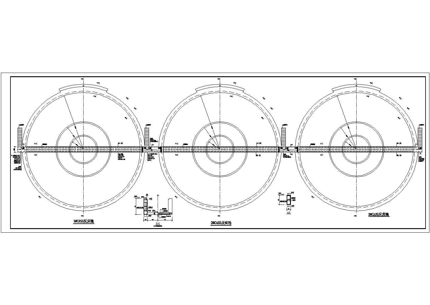 某32米直径CASS生化池结构设计施工图