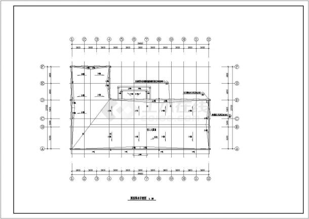 某地大型养老院建筑cad设计施工图（共12张）-图二