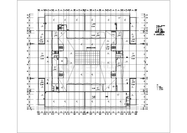 大型超市建筑设计方案及施工全套CAD详图-图二
