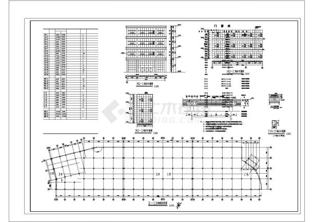 大型商场建筑设计方案及施工全套CAD平面图-图二