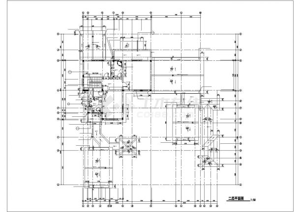 某地大型古典式别墅建筑施工图-图一