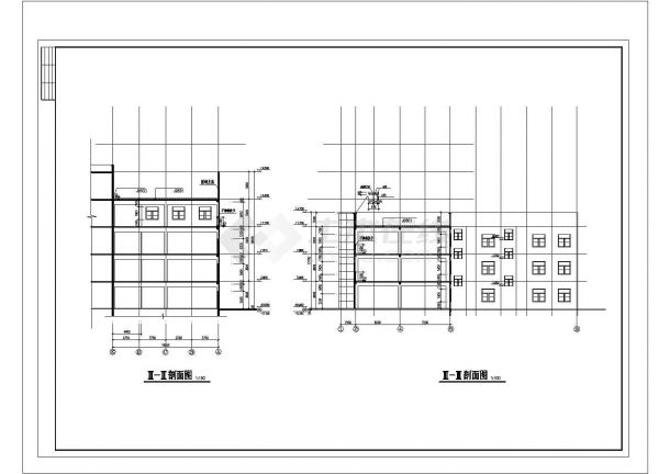 邓桥商业城建筑设计方案及施工全套CAD图-图一