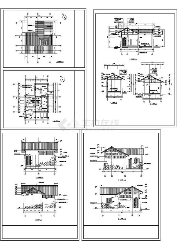 长8.36米 宽6.86米 1层园林公厕施工图-图一