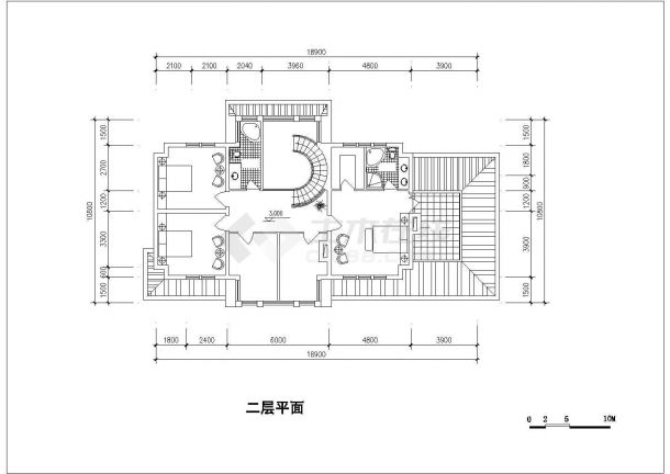 小型别墅建筑设计方案图（共6张）-图二