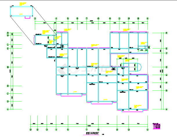 某地框架幼儿园结构设计图（含设计说明）-图二