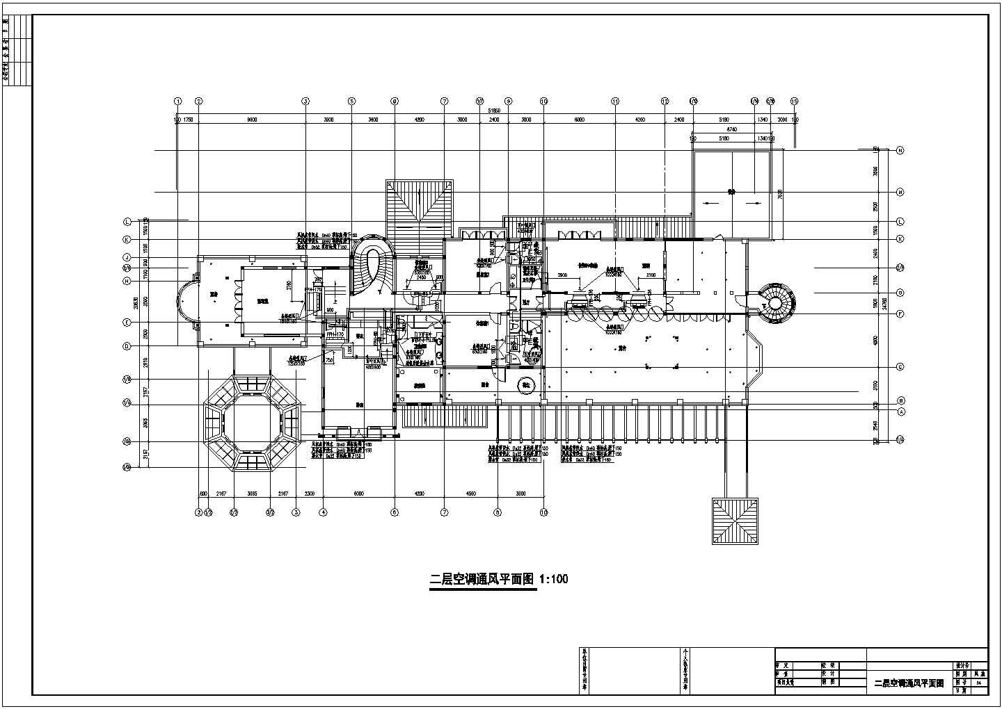 某别墅地源热泵系统暖通CAD设计施工图