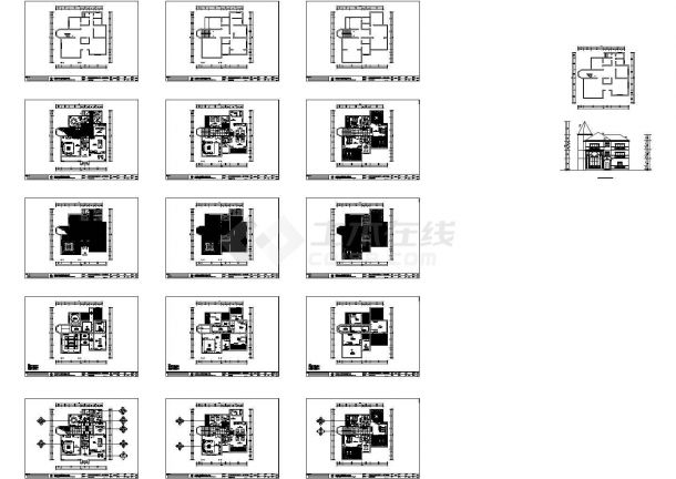 双桂湖别墅设计方案CAD图纸-图一