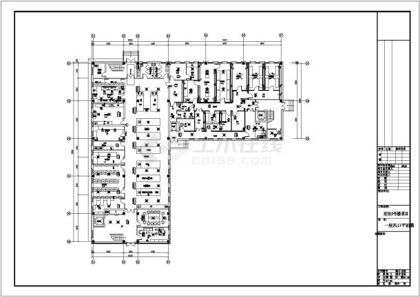 某检验中心空调暖通CAD设计施工图-图一