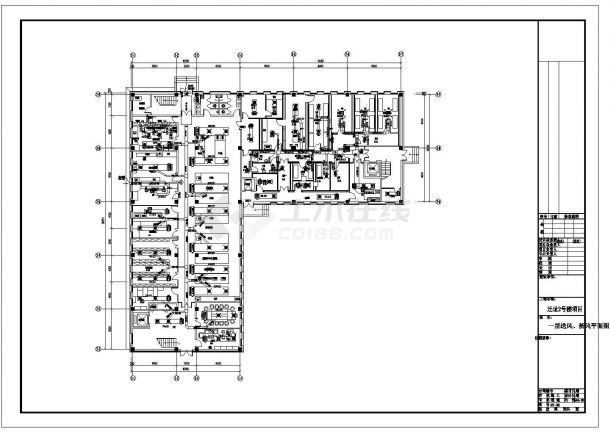 某检验中心空调暖通CAD设计施工图-图二