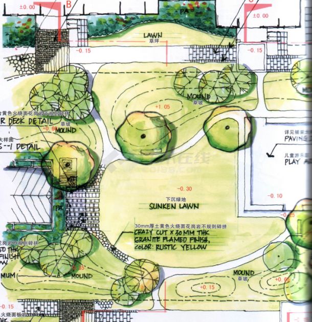 河景花园景观扩初设计（二）-图一