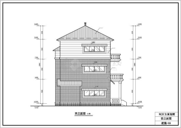 一套经典的别墅建筑设计方案图-图一