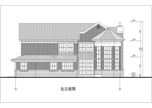 一套小型别墅建筑设计方案图纸-图二