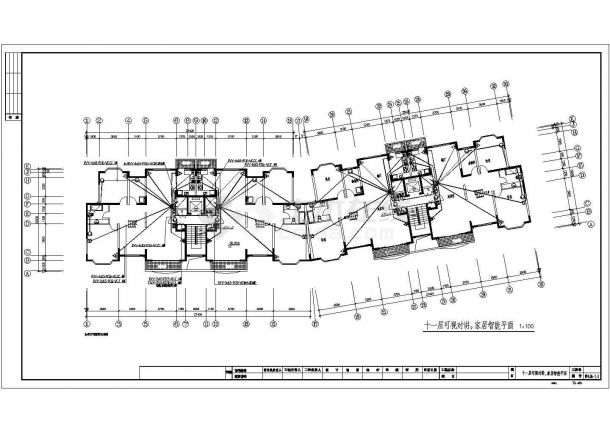某地区居住建筑楼电气设计CAD施工图纸-图一