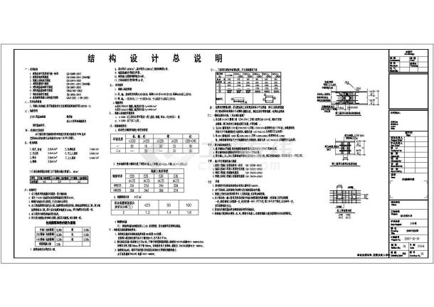 某地十六层框剪结构住宅楼结构施工图-图一