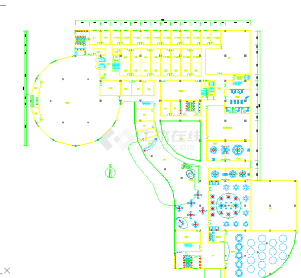 某地小型酒店建筑cad图纸（节点详细）-图二