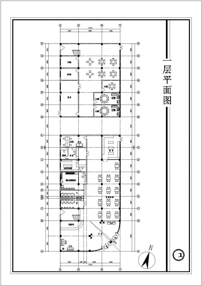 欧式宾馆建筑设计方案图纸（节点详细）_图1
