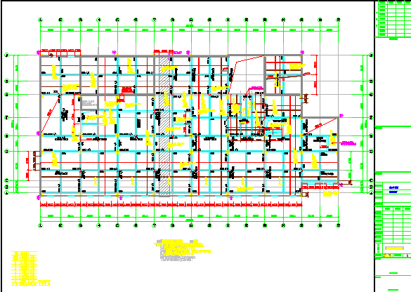 某框架中心卫生院病房综合楼结构设计图_图1