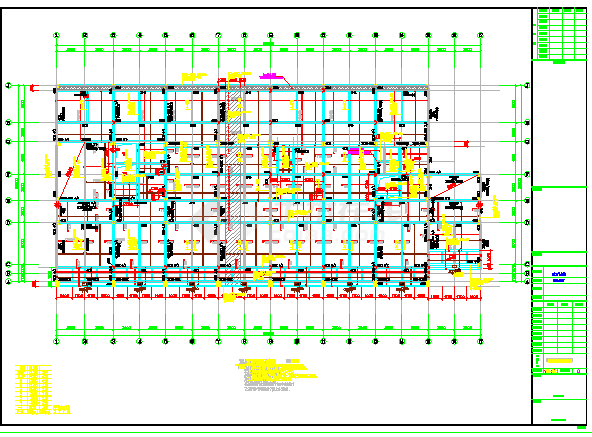 某框架中心卫生院病房综合楼结构设计图-图二