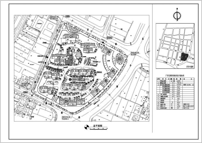 某花园综合住宅区建筑设计CAD详细规划_图1