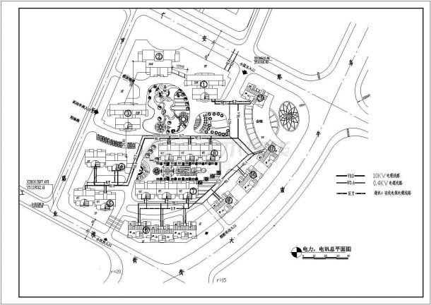 某花园综合住宅区建筑设计CAD详细规划-图二