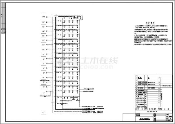 综合楼全套电气施工方案全套CAD详图-图二