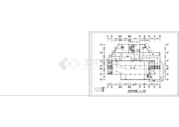 综合楼消防电气设计方案全套CAD详图-图二