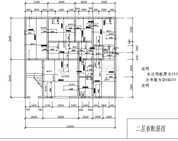 某民居三层房结构设计图（共15张）-图一