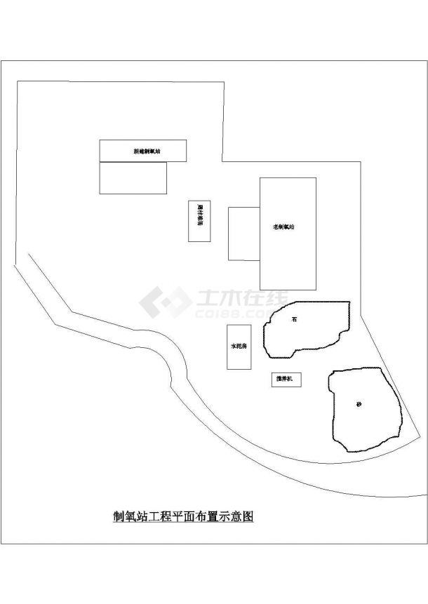 某3万t/a阳极铜扩建制氧站工程CAD图纸-图一