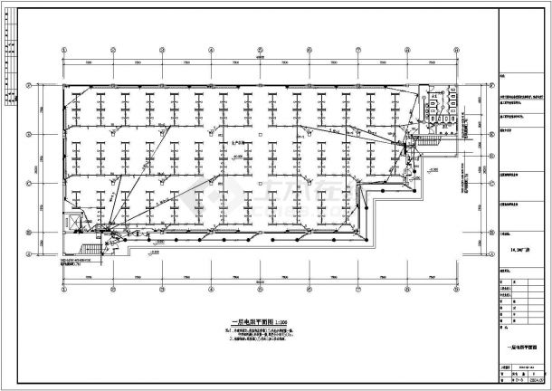 厂房车间电气设计方案CAD全套图纸-图二