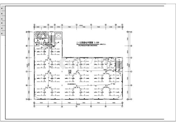 厂房电气设计方案及施工全套CAD详图-图二