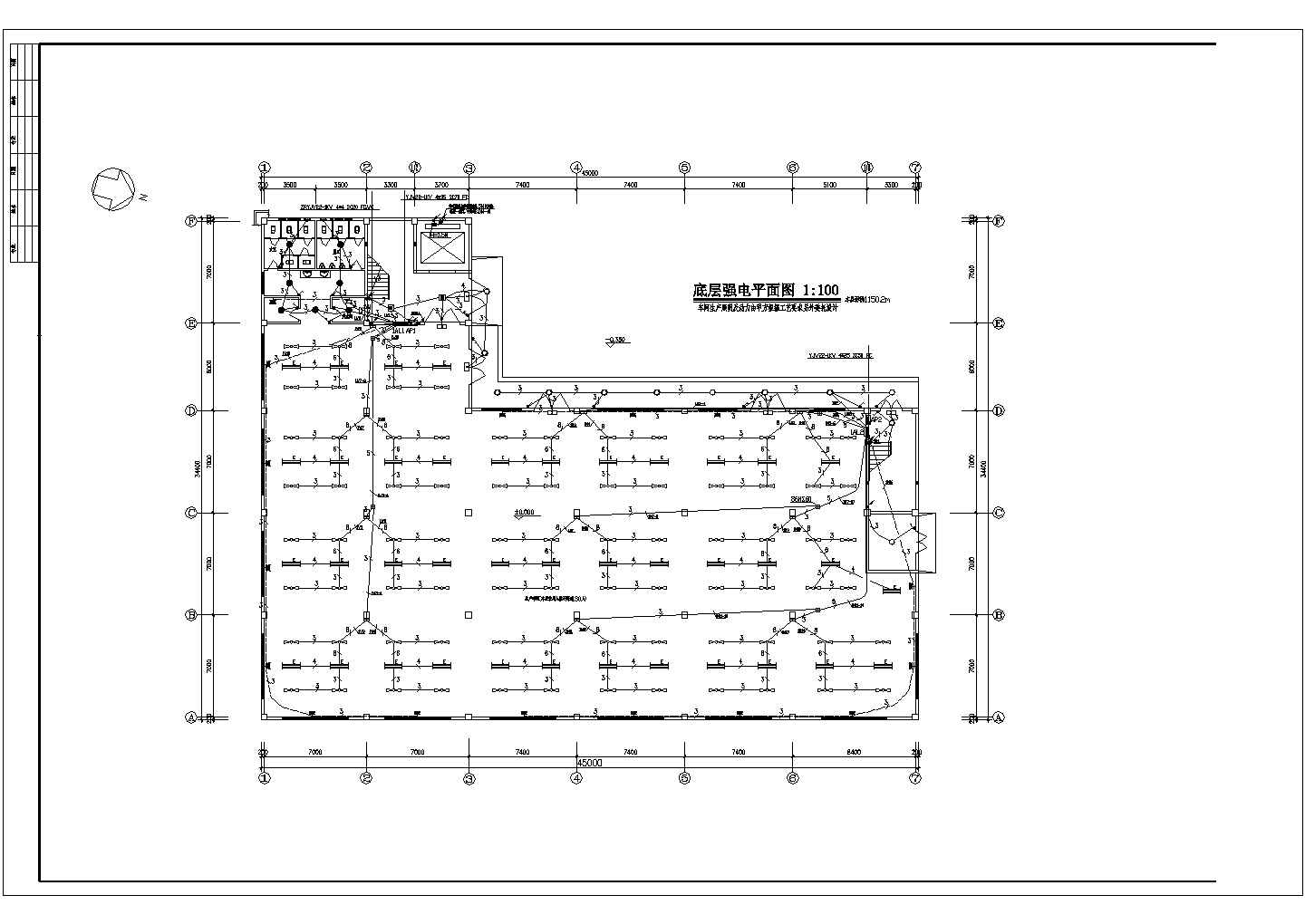 厂房电气设计方案及施工全套CAD详图
