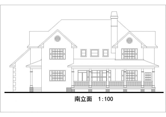 特色别墅建筑设计方案图（共5张）_图1