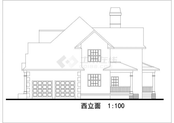 特色别墅建筑设计方案图（共5张）-图二