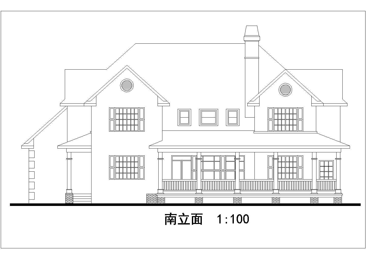 特色别墅建筑设计方案图（共5张）