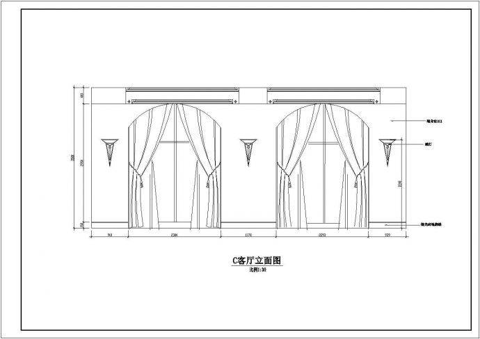 南京某山河水别墅平面建筑设计CAD装修图_图1