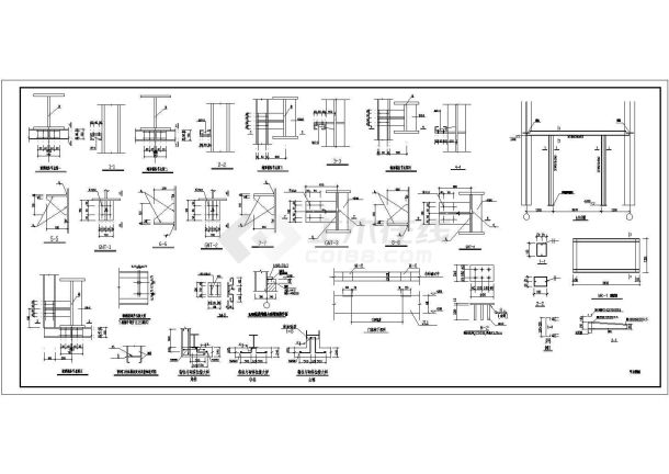 某2&times;15米跨门式刚架轻钢结构设计施工图-图一