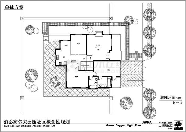 经典别墅建筑施工图纸-图一