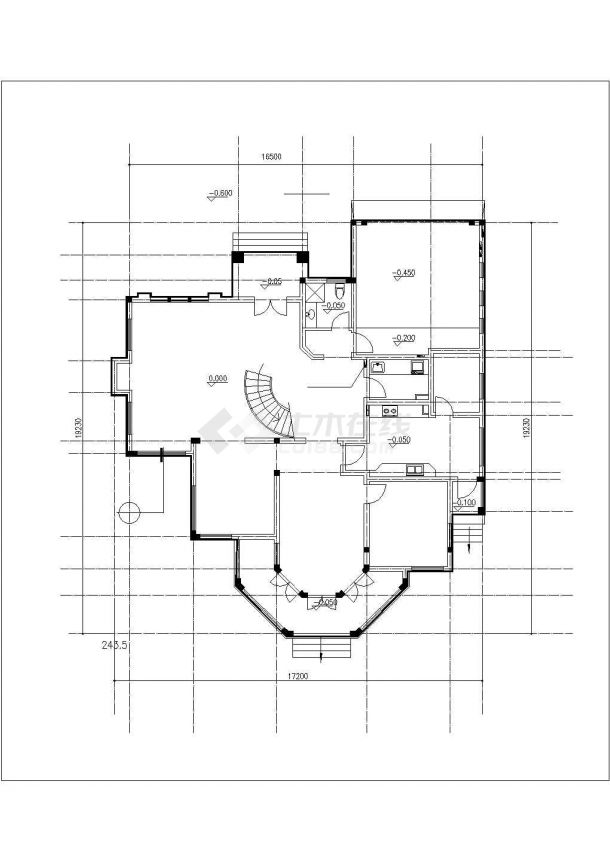 别墅建筑方案设计图纸（共18张）-图二