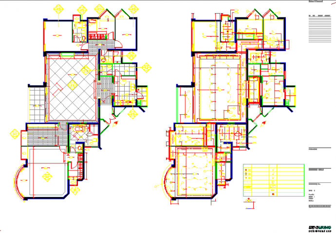某地大型别墅样板房建筑图纸（全套）_图1