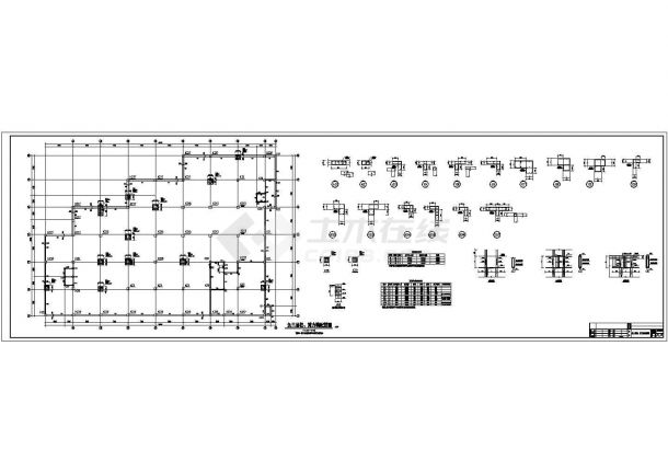 五层框剪结构商业楼结构施工图（桩基础）-图二