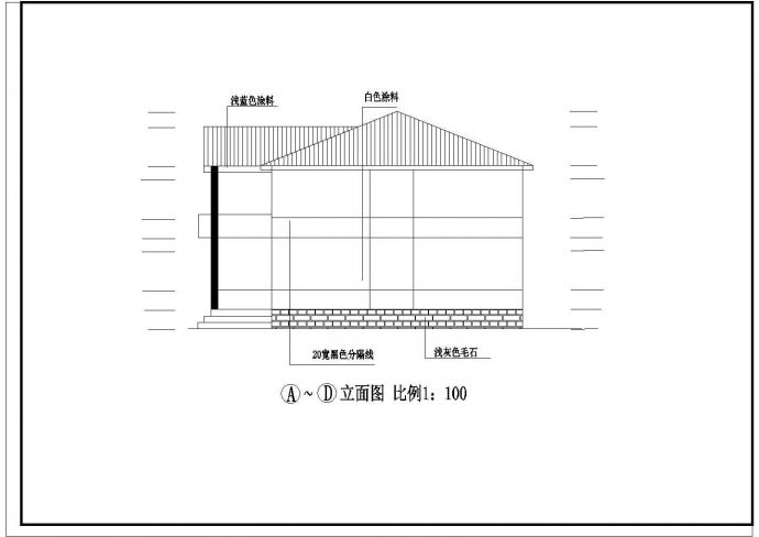 别墅外形建筑设计方案（共7张）_图1