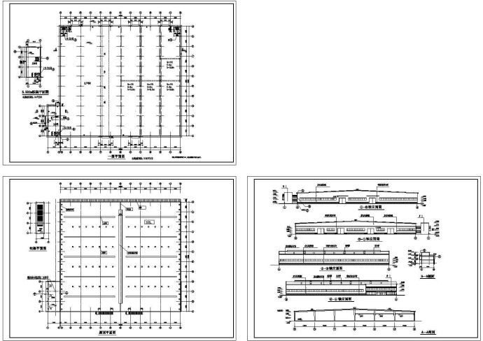 某地区轻钢厂房建筑设计图纸_图1