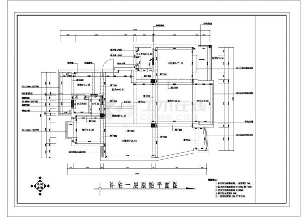 商品房建筑设计方案及施工全套CAD图-图一